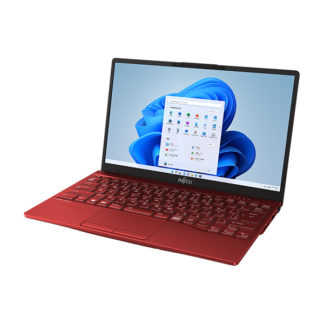 FMVU90F3RLIFEBOOK UH90/F3 (Core i7-1165G7/8GB/SSD・512GB/光学ドライブなし/Win11Home64/Office Home & Business 2021（個人向け）/13.3型/ガーネットレッド)富士通㈱