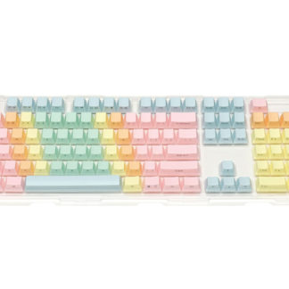 FKCS104EFRFILCO Macaron Keycap Set 英語104キー・前面印字ダイヤテック㈱