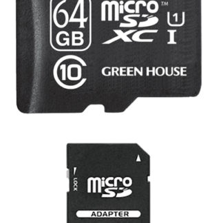 GH-SDMRXC64GUmicroSDXCカード(アダプタ付) 64GB UHS-I クラス10㈱グリーンハウス