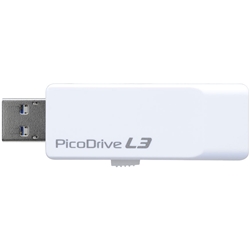 GH-UF3LA32G-WHキャップ不要 スライド式 USB3.0メモリー 「ピコドライブL3」 32GB㈱グリーンハウス