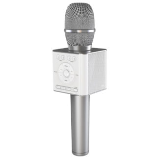 GP-BTDMIC/Sゴッパ シンガソン Bluetoothカラオケデュエットマイク (Silver) スマートフォンとBluetoothでつないでカラオケ唄おうゴッパ（同）