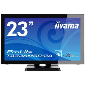 T2336MSC-B2A<BR>23型マルチタッチパネル液晶ディスプレイ ProLite T2336MSC-2A (IPS方式パネル/フルHD/D-Sub/HDMI/DVI-D/10点マルチタッチパネル） マーベルブラック<BR>㈱マウスコンピューター／ｉｉｙａｍａ