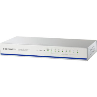 ETX-ESH08NCW<BR>EEE省電力機能搭載100BASE-TX/10BASE-T対応スイッチングハブ（8ポート） ホワイト<BR>㈱アイ・オー・データ機器