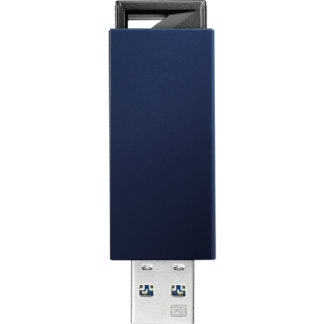 U3-PSH16G/B<BR>USB3.0/2.0対応 ノック式USBメモリー 16GB ブルー<BR>㈱アイ・オー・データ機器