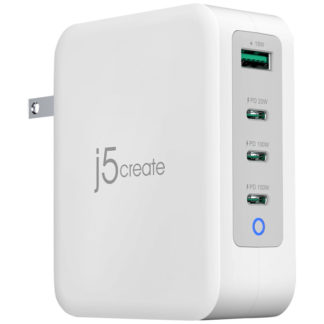 JUP43130<BR>PD130W対応 GaN USB4ポート急速充電器<BR>Ｋａｉｊｅｔ　（ｊ５　ｃｒｅａｔｅ）