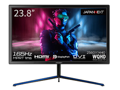 JN-238GT165WQHDRゲーミング液晶ディスプレイ 23.8型/2560×1440/HDMI、DP、DVI-I/ブラック㈱ＪＡＰＡＮＮＥＸＴ