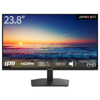 JN-IPS238FHDR-C<BR>液晶ディスプレイ 23.8型/1920×1080/HDMI×2、USB-C×1/ブラック/スピーカー<BR>㈱ＪＡＰＡＮＮＥＸＴ