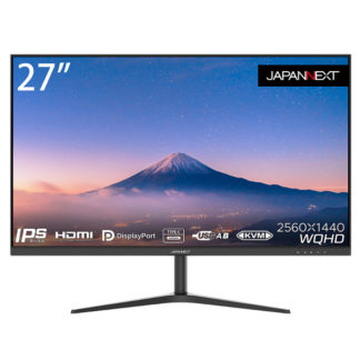 JN-IPS27WQHDR-C65W<BR>液晶ディスプレイ 27型/2560×1440/HDMI、DP、USB Type-C/ブラック/スピーカー：あり<BR>㈱ＪＡＰＡＮＮＥＸＴ