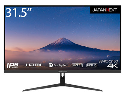 JN-IPS315UHDR液晶ディスプレイ 31.5型/3840×2160/HDMI×3、DP×1/ブラック/スピーカー：あり㈱ＪＡＰＡＮＮＥＸＴ