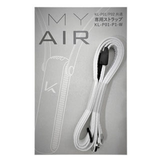KL-P01-P1-W<BR>首掛け用ストラップ（白）<BR>カルテック㈱