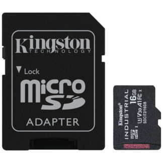SDCIT2/16GB16GB microSDHC UHS-I Class 10 産業グレード温度対応カード + SDアダプタ付属キングストン