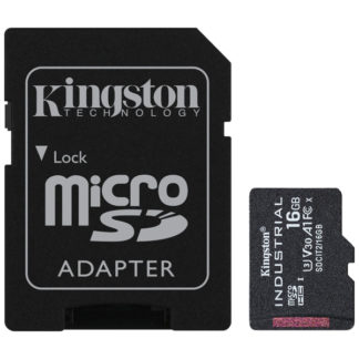 SDCIT2/16GB<BR>16GB microSDHC UHS-I Class 10 産業グレード温度対応カード + SDアダプタ付属<BR>キングストン
