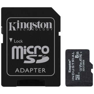SDCIT2/8GB<BR>8GB microSDHC UHS-I Class 10 産業グレード温度対応カード + SDアダプタ付属<BR>キングストン