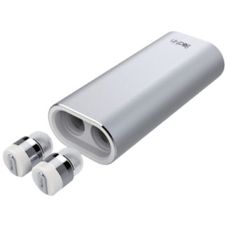 BI9316完全ワイヤレスイヤホン Beat-in Power Bank シルバー/Bluetoothトゥルーワイヤレスイヤホン ビートイン パワーバンク 超小型・軽量・モバイルバッテリー付き㈱ロア・インターナショナル