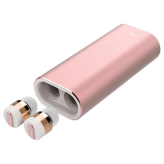 BI9317完全ワイヤレスイヤホン Beat-in Power Bank ローズゴールド/Bluetoothトゥルーワイヤレスイヤホン ビートイン パワーバンク 超小型・軽量・モバイルバッテリー付き㈱ロア・インターナショナル