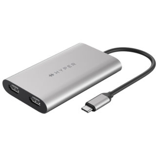 HP-HDM1<BR>HyperDrive デュアル4K HDMIアダプタ for M1 MacBook<BR>㈱ロア・インターナショナル