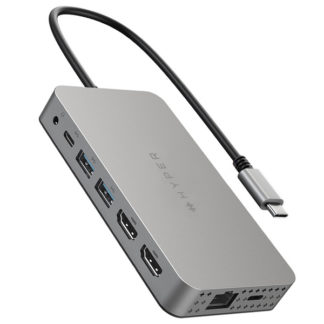 HP-HDM1H<BR>HyperDrive デュアル4K HDMI 10in1 USB-Cハブ for M1<BR>㈱ロア・インターナショナル
