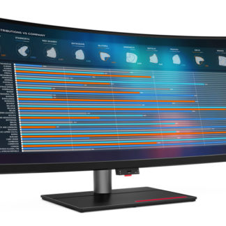 62C1GAR6JP<BR>ThinkVision P40w-20 （39.7型/5120×2160/DisplayPort×1、HDMI×1、USB Type-C×2/黒/スピーカーなし）<BR>レノボ・ジャパン（同）