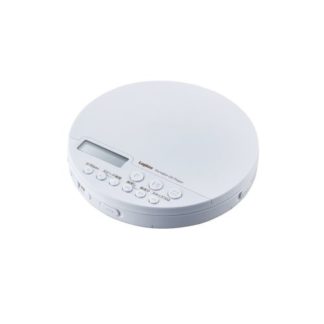 LCP-PAPB02WH<BR>ポータブルCDプレーヤー/リモコン付属/有線＆Bluetooth対応/ホワイト<BR>ロジテック㈱