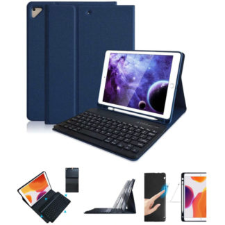 MDS-BTKCIP97NV<BR>iPad 9.7（第6・5世代）対応 ワイヤレスキーボード付ケース ネイビー<BR>㈱エムディーエス