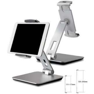 MDS-TABSTD05SV<BR>タブレットスタンド（4～14.5インチ対応） 折りたたみ式 シルバー<BR>㈱エムディーエス