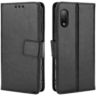 MDS-TCCSO41BBK<BR>SONY Xperia AceⅡ SO-41B対応 手帳型レザーケース ブラック<BR>㈱エムディーエス
