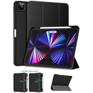 MDS-TPUCIPP11G3FLBK3<BR>iPad Pro 11（第3・2世代）対応 耐衝撃フラップケース<BR>㈱エムディーエス