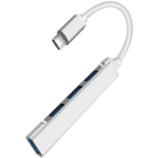 MDS-UCHBUA401SV<BR>USB Type-C 接続 4ポートUSBハブ シルバー<BR>㈱エムディーエス