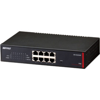 BS-GS2008P<BR>レイヤー2 Giga PoE スマートスイッチ 8ポート<BR>㈱バッファロー