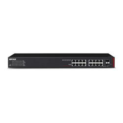 BS-GS2016P/HP<BR>法人向け Giga対応 Layer2スマート/大容量PoEスイッチ 16ポート<BR>㈱バッファロー