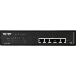 BS-GSL2005P<BR>法人向け Giga対応 PoE Layer2 スマートLiteスイッチ 5ポート<BR>㈱バッファロー