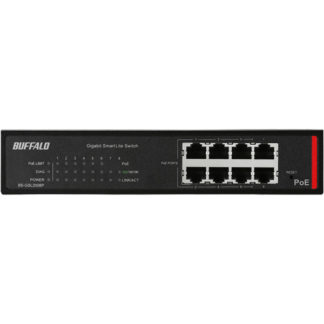 BS-GSL2008P<BR>法人向け Giga対応 PoE Layer2 スマートLiteスイッチ 8ポート<BR>㈱バッファロー
