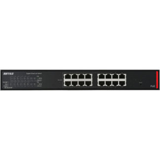 BS-GSL2016P<BR>法人向け Giga対応 PoE Layer2 スマートLiteスイッチ 16ポート<BR>㈱バッファロー