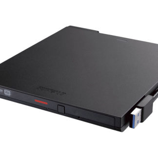 DVSM-PTV8U3-BKB<BR>USB3.2(Gen1)対応 ポータブルDVDドライブ 書込ソフト添付 ブラック<BR>㈱バッファロー