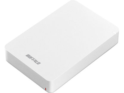 HD-PGF4.0U3-GWHAUSB3.1（Gen.1）対応 耐衝撃ポータブルHDD 4TB ホワイト㈱バッファロー