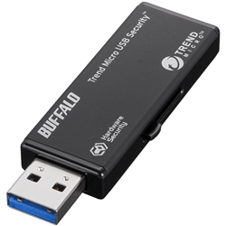 RUF3-HSL4GTV3<BR>ハードウェア暗号化機能 USB3.0 セキュリティーUSBメモリー ウイルススキャン3年 4GB<BR>㈱バッファロー