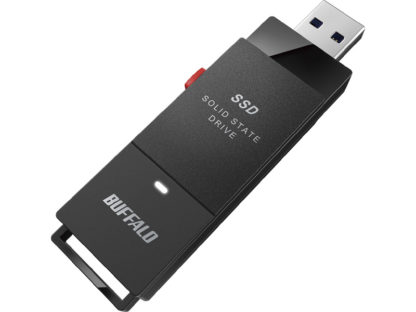 SSD-PUTVB1.0U3-B抗ウイルス・抗菌ポータブルSSD USB3.2(Gen1) Type-A スティック型 1TB ブラック㈱バッファロー