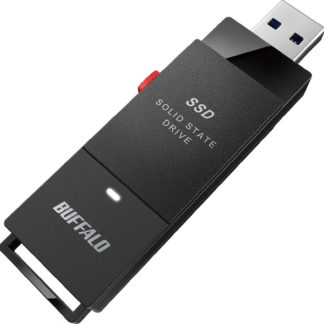 SSD-SCT1.0U3-BAPC対応 USB3.2(Gen2) TV録画 スティック型SSD 1TB ブラック Type-C付属㈱バッファロー