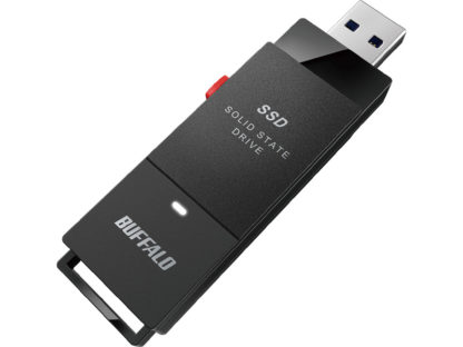 SSD-SCT1.0U3-BAPC対応 USB3.2(Gen2) TV録画 スティック型SSD 1TB ブラック Type-C付属㈱バッファロー