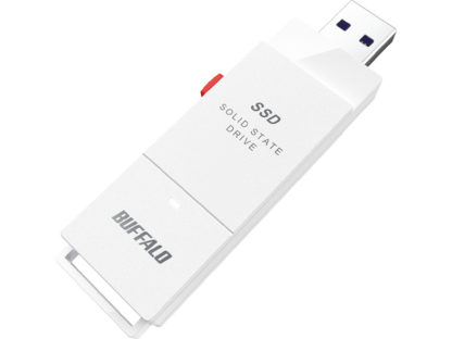 SSD-SCT2.0U3-WAPC対応 USB3.2(Gen2) TV録画 スティック型SSD 2TB ホワイト Type-C付属㈱バッファロー