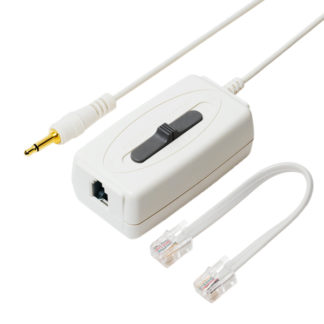 DSP-H44/WH<BR>通話録音アダプタ 4極4芯対応 受話器用<BR>㈱ミヨシ