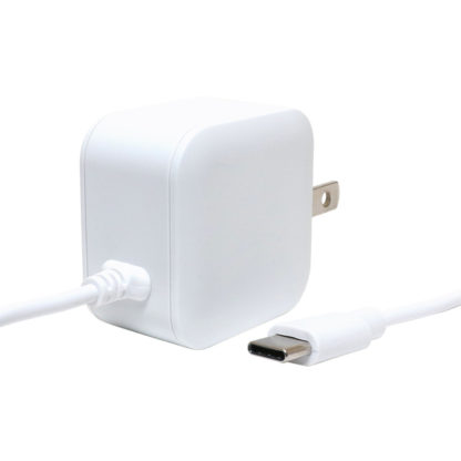 IAC-10S1/WH薄型USB Type-C充電用ACアダプタ ケーブル一体型 2.4A出力対応 1m ホワイト㈱ミヨシ
