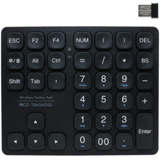 TEN24G02/BK<BR>2.4GHz 方向キー付 ワイヤレステンキー ブラック<BR>㈱ミヨシ