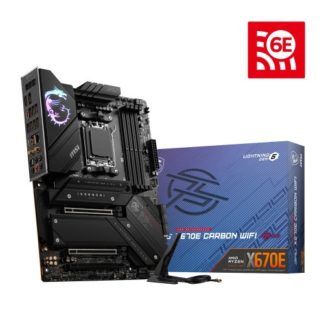 MPG X670E CARBON WIFI<BR>AMD X670Eチップセット搭載ATXマザーボード/AMD Ryzen 7000 series (Socket AM5)対応/DDR5メモリー/AMD Wi-Fi 6E対応<BR>エムエスアイコンピュータージャパン
