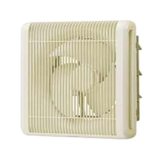EFG-20KSB2-W<BR>業務用有圧換気扇 電動シャッター付 羽根径20cm 排気専用 単相100V 学校 飲食店 各種店舗（ホワイト）（格子タイプ）<BR>三菱電機㈱（ＦＡ）