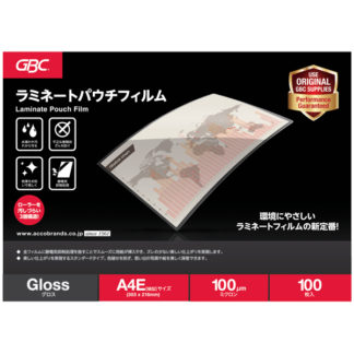 YP100A4EZ<BR>パウチフィルム A4サイズ 長辺綴じ<BR>アコ・ブランズ・ジャパン㈱