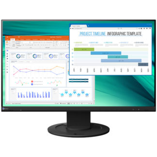 EV2460-BK<BR>液晶ディスプレイ 23.8型/1920×1080/DVI、HDMI、DisplayPort/ブラック/スピーカー：あり<BR>ＥＩＺＯ㈱