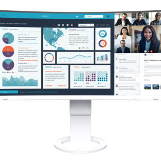 EV3895-WT<BR>液晶ディスプレイ 37.5型/3840×1600/HDMI、DisplayPort、USB Type-C/ホワイト/スピーカー：あり<BR>ＥＩＺＯ㈱