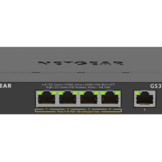 GS305EPP-100JPS<BR>SOHO/家庭向けPoE+対応 (120W) ギガビット5ポートアンマネージプラススイッチ<BR>ＮＥＴＧＥＡＲ　Ｉｎｃ．