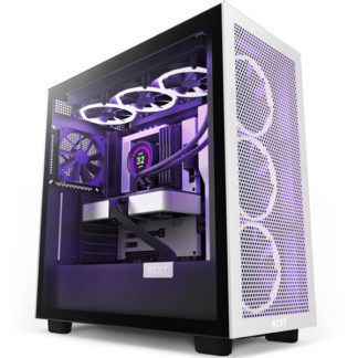 CM-H71FG-01<BR>H7 Flow ミドルタワーケース White&Black<BR>ＮＺＸＴ